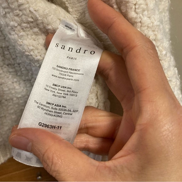 SOLD Sandro Tweed Jacket size 1 - Picture 6 of 12